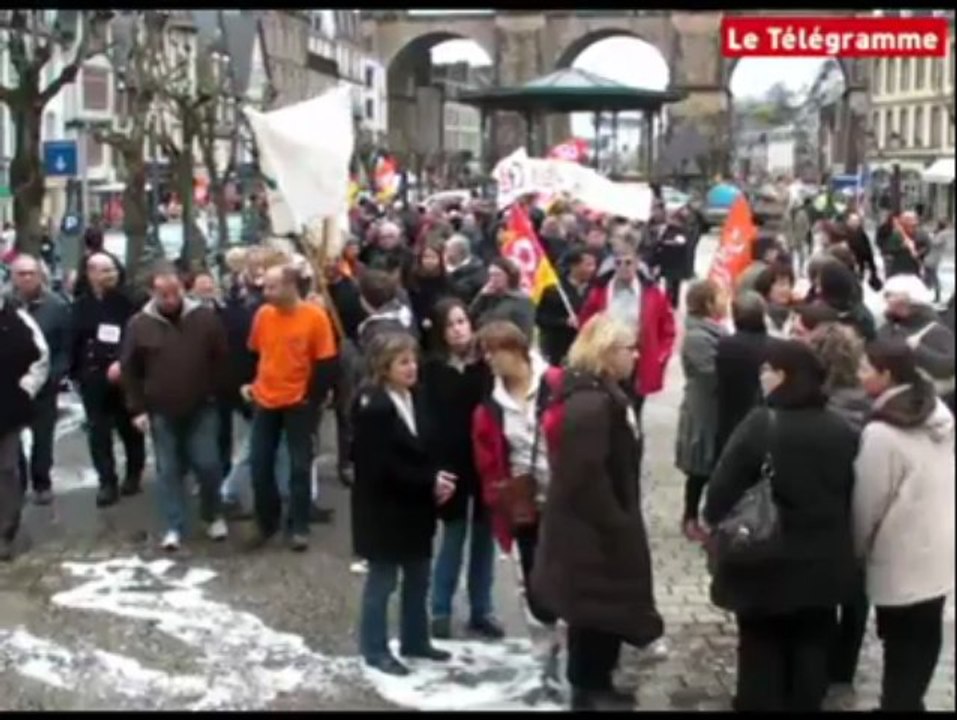 Morlaix (29). Près de 1.500 manifestants