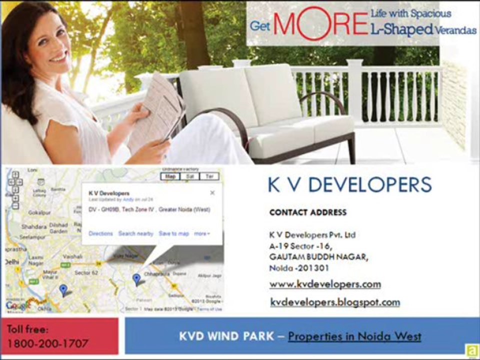 Flats in Noida Extension by K V Developers