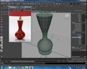 Online_Tutorial_How to create Table Lamp using NURBS in Autodesk Maya