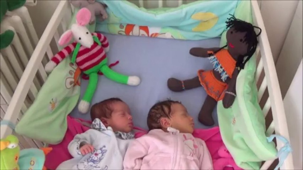 Faire Part de Naissance - Jade & Maëlys - 1ere version