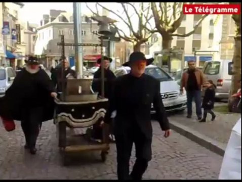 Saint-Brieuc (22). Manifestation loufoque contre les extensions d'élevages