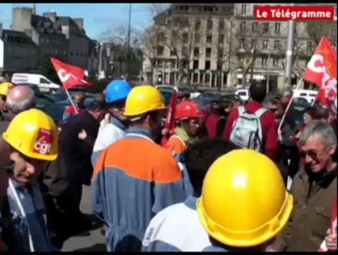 Quimper (29). Le personnel des CFA du bâtiment manifestent pour un collègue