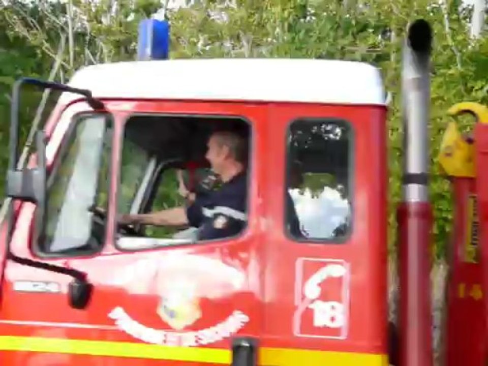 Arrivée des pompiers de Quimper dans le nouveau centre de secours