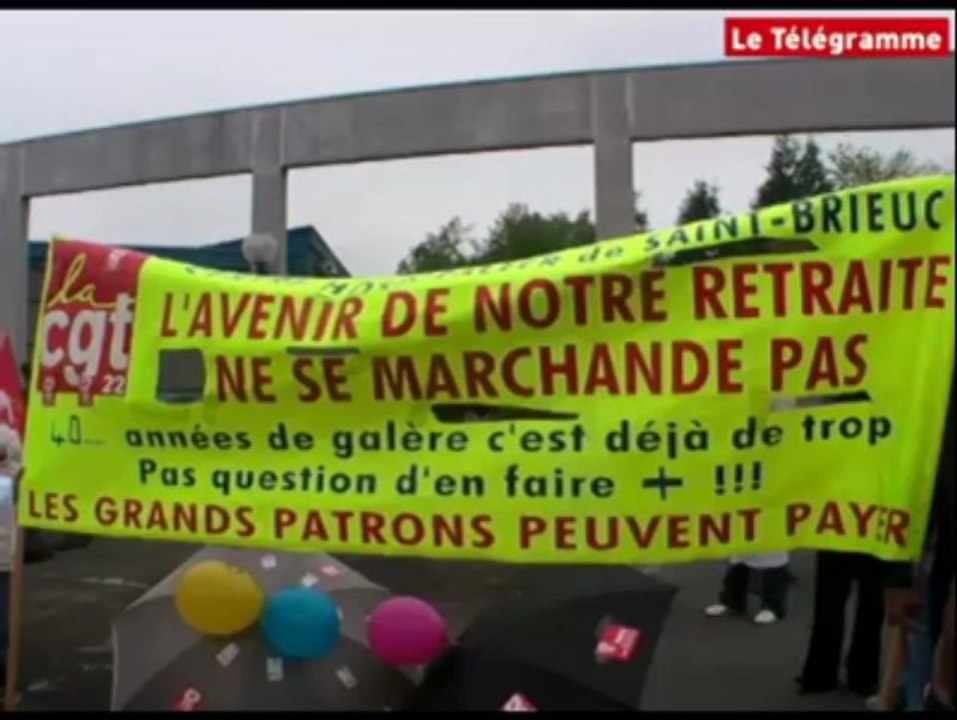 Saint-Brieuc (22). Forte mobilisation pour la défense des retraites