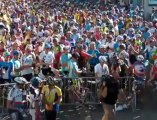Pierre Le Bigaud. 6.850 coureurs s'applaudissent au départ