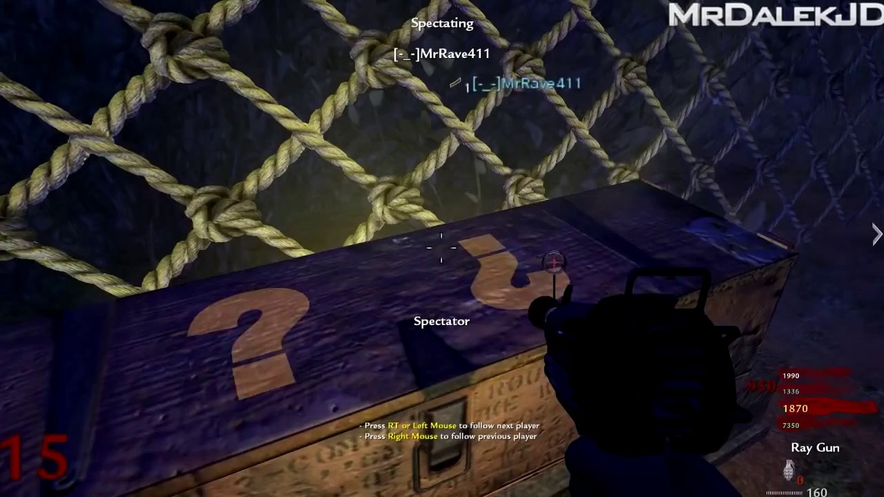 "FLYING PLATFORM EASTER EGG!" - Custom Zombies "Baseball Field 2" #3 - (CoD WaW Custom Map)