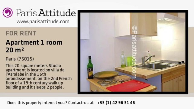 Studio Apartment for rent - Montparnasse, Paris - Ref. 3620
