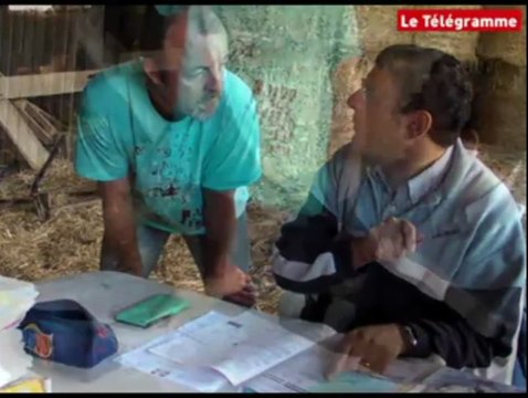 Plogonnec (29). Des agriculteurs manifestent lors d'un contrôle