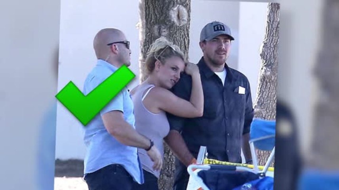 Britney Spears beim Fußball