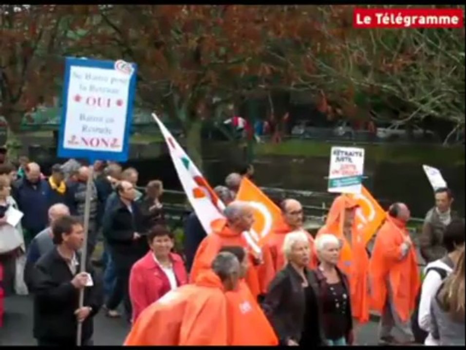 Lannion (22). Autour de 5.000 personnes dans le rue pour défendre les retraites