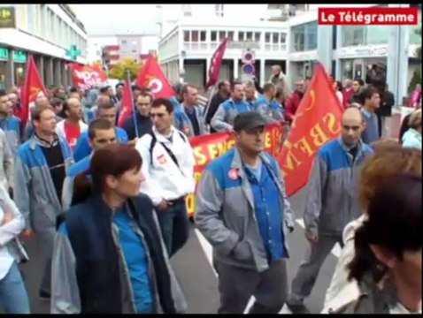 Lorient (56). Un cortège plus agité