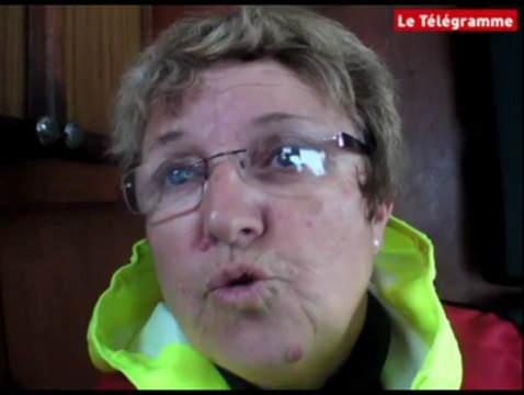 Brest (29). Les petites Saint-Jacques à l'eau