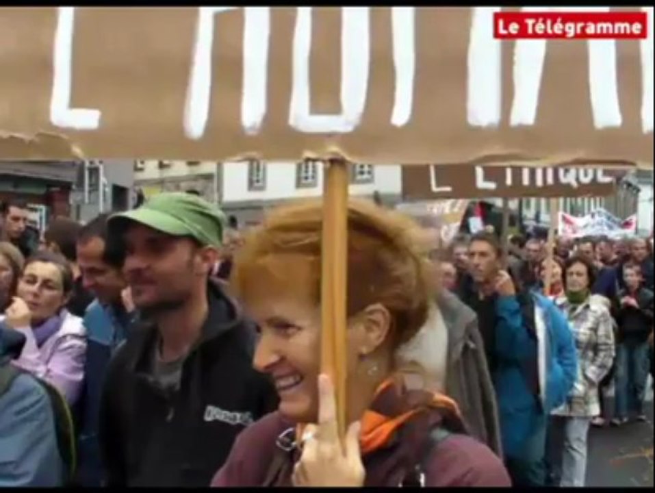 Lannion (22). 8.000 manifestants contre la réforme des retraites