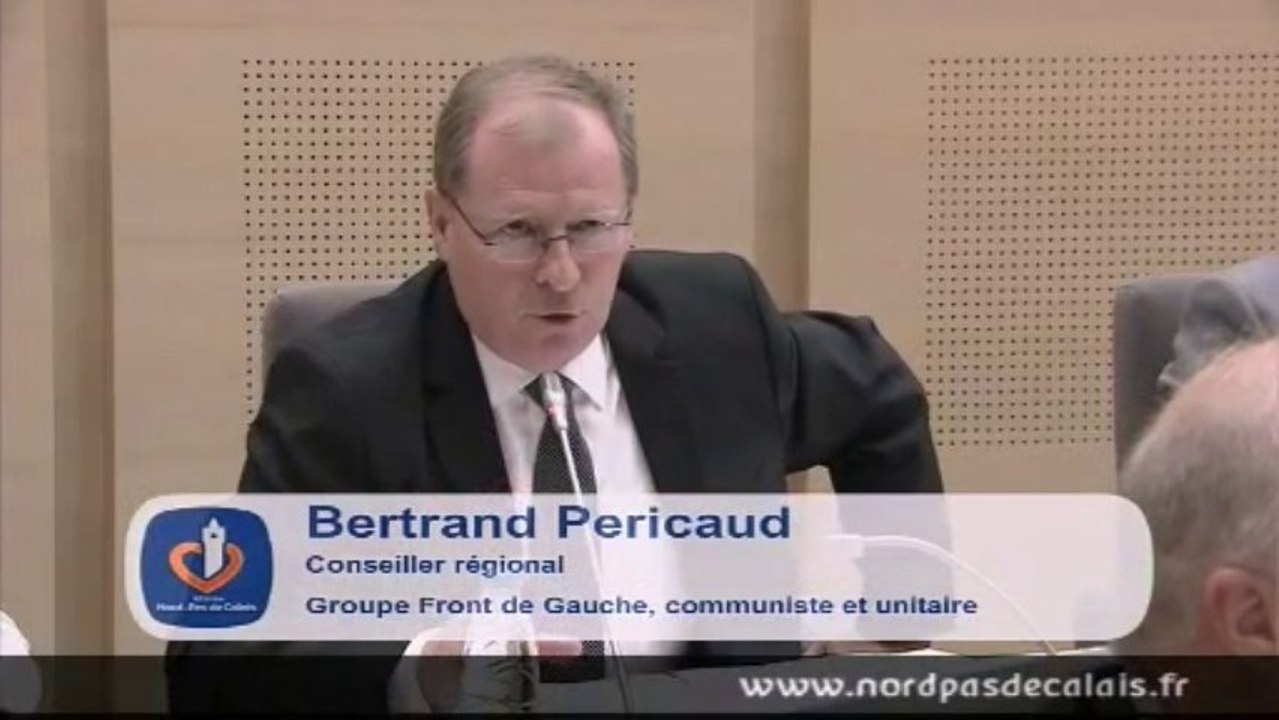 Intervention Bertrand Pericaud amendement  schema regional transport 26-09-13