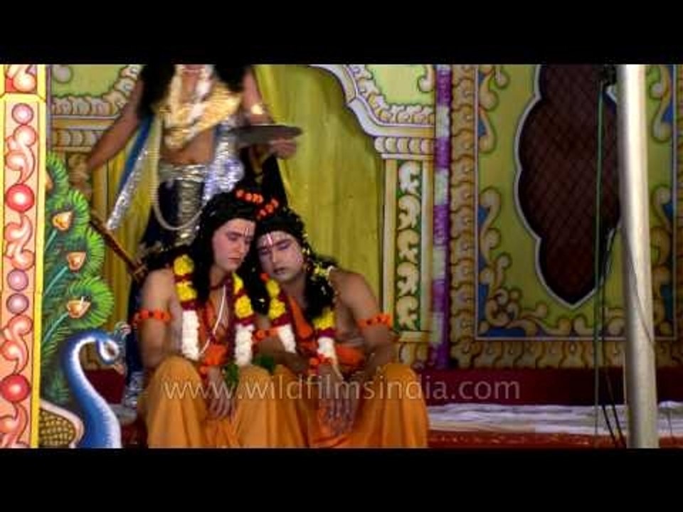 Ram and Lakshman sleeping