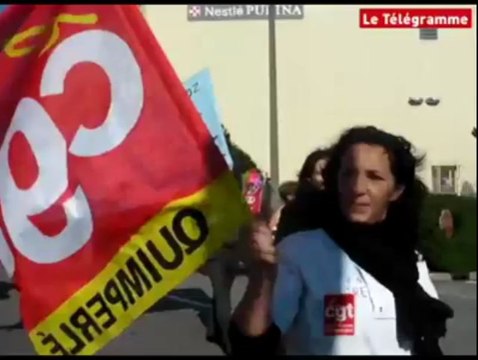 Quimperlé (29). 4.000 manifestants et la voie express bloquée