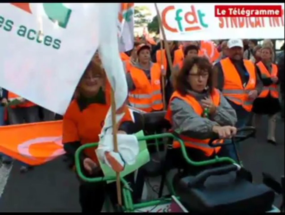 Lorient (56). Un imposant cortège contre le projet de réforme des retraites
