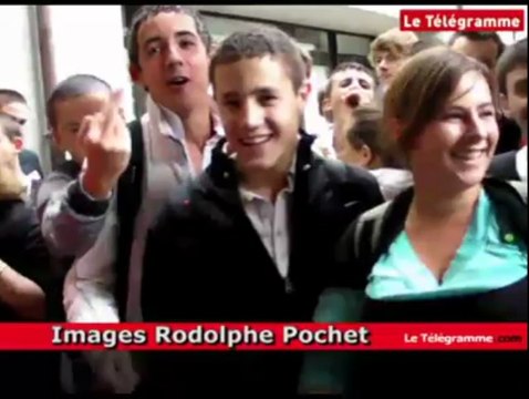 Concarneau (29). Réforme des retraites : 200 lycéens dans la rue