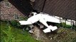 Small plane crashes into Washington house, two injured