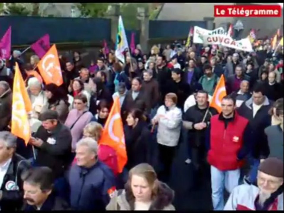 Guingamp (22). 2.500 manifestants dans les rues