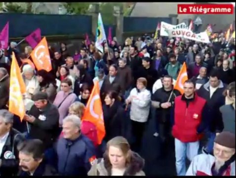 Guingamp (22). 2.500 manifestants dans les rues