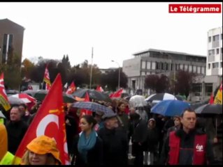 Download Video: Vannes (56). Autour de 2000 manifestants contre la réforme des retraites