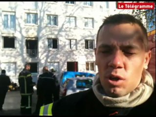 Vannes (56). Feu dans un appartement, pas de blessé