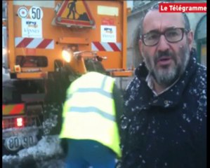 Vannes (56). Neige : les saleuses sont de sortie