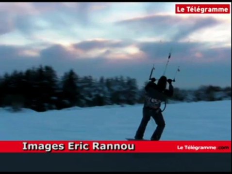 Côtes-d'Armor. Le Méné Bré, paradis des kite-surfeurs des neiges !