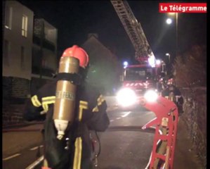 Lamballe (22). Incendie d'un immeuble dans le centre-ville