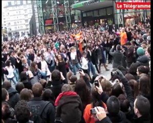 Saint-Brieuc. Un flashmob pour montrer le dynamisme étudiant