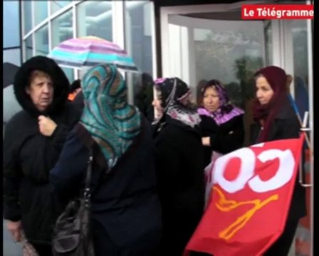 Châteaulin. Les images de la poursuite de mobilisation chez Doux