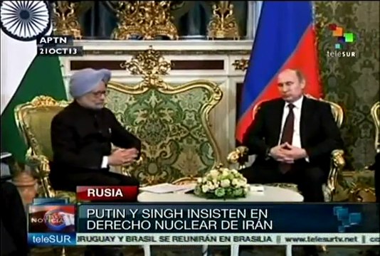 Rusia e India defienden derecho de Irán a utilizar la energía nuclear