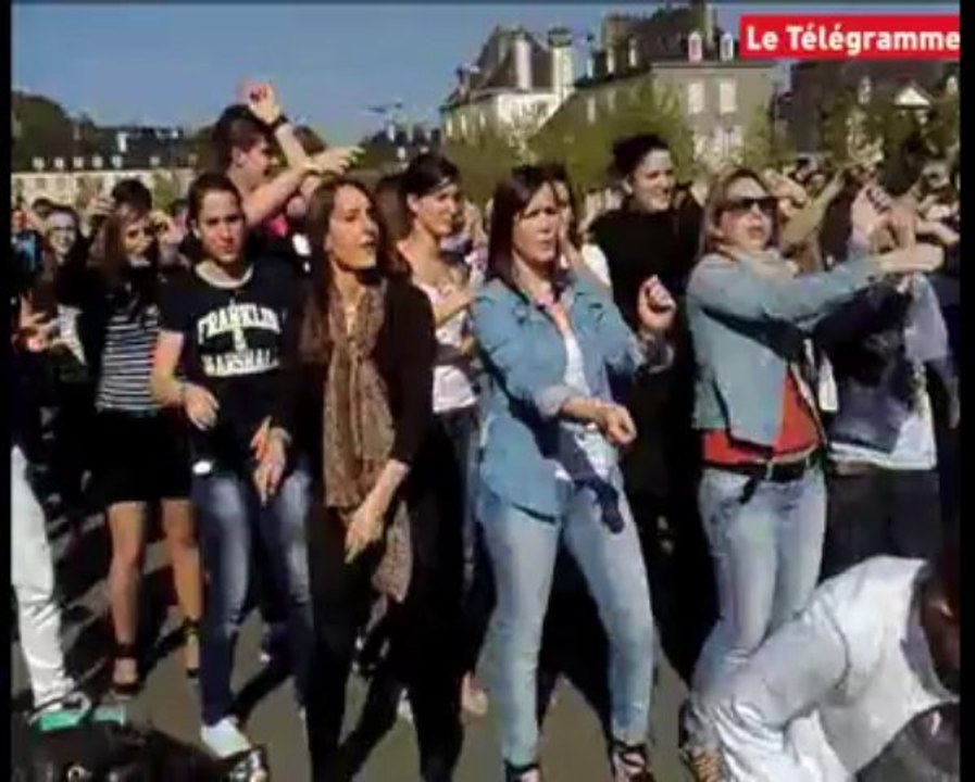 Pontivy. 800 enfants réunis dans une flash mob