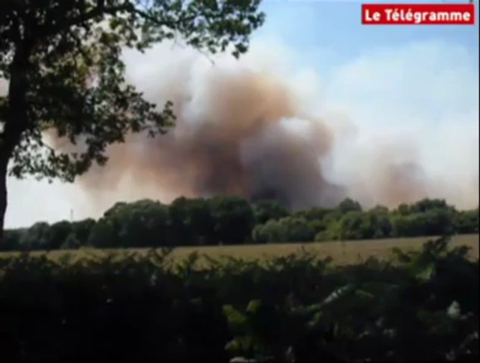 Clohars-Fouesnant (29). Plusieurs hectares partent en fumée