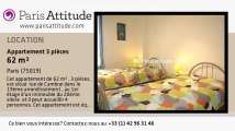 Appartement 2 Chambres à louer - Crimée, Paris - Ref. 6481