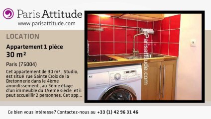 Appartement Studio à louer - Centre George Pompidou, Paris - Ref. 6332