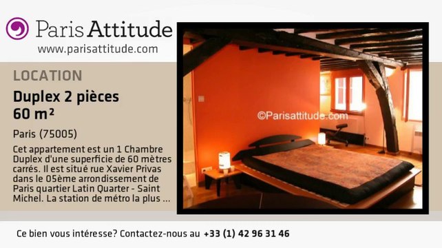 Duplex 1 Chambre à louer - Quartier Latin/St Michel, Paris - Ref. 606