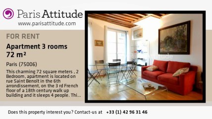 2 Bedroom Apartment for rent - St Germain, Paris - Ref. 7858