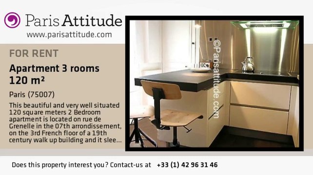 2 Bedroom Apartment for rent - Musée d'Orsay, Paris - Ref. 4430