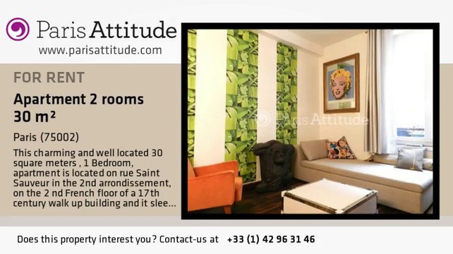 1 Bedroom Apartment for rent - Strasbourg St Denis, Paris - Ref. 8180