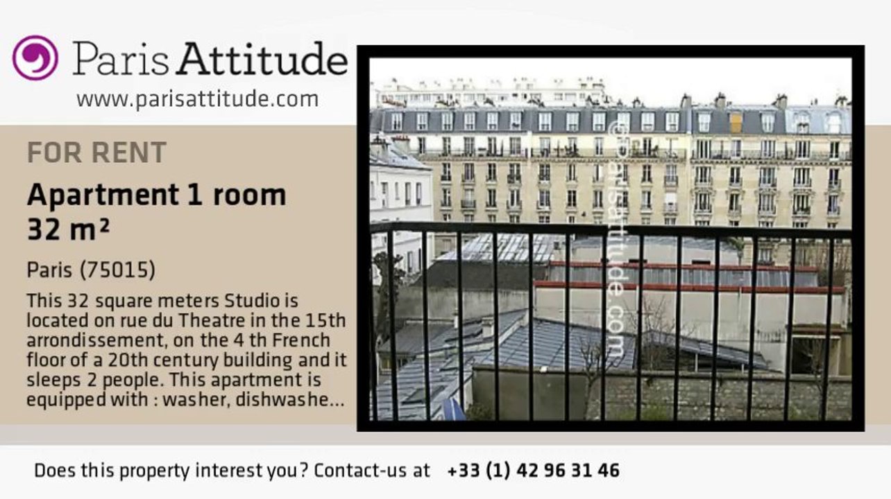 Studio Apartment for rent - Commerce, Paris - Ref. 5767