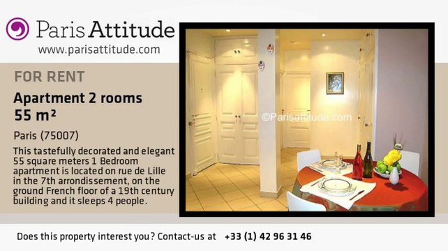 1 Bedroom Apartment for rent - Musée d'Orsay, Paris - Ref. 1989