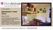 Studio Apartment for rent - Convention, Paris - Ref. 7541