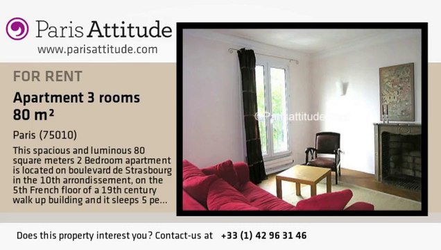 2 Bedroom Apartment for rent - Faubourg St Martin, Paris - Ref. 2400