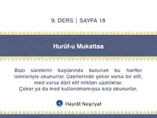 Kuran Dersi 26  Huruf-u Mukatta