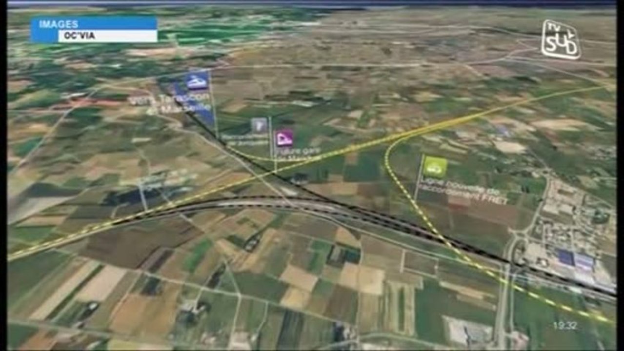 Le contournement ferroviaire en chantier (Nîmes)