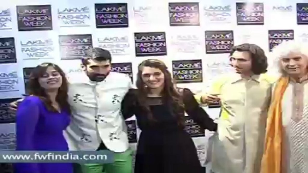 Aditya roy kapoor walks on ramp for tallent box at lfw day 1