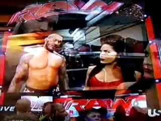 WWE Raw_ Randy Orton & The Bella Twins backstage (September 23, 2013)