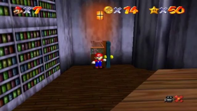 Super Mario 64 - Manoir de Big Boo - Etoile 6 : Un œil sur les salles secrètes
